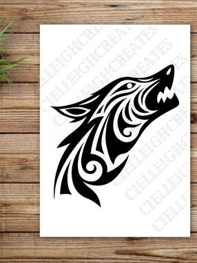 *2 for $20* Wolf Howling Vinyl decal  sticker Handcrafted
